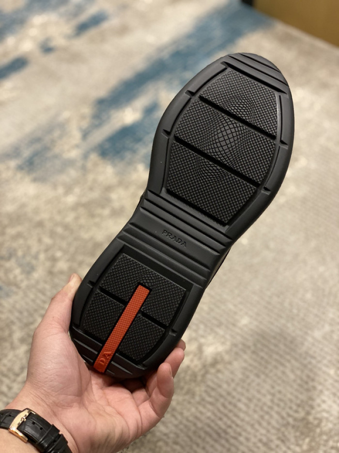 PRAD BLACK RED CUP BIKE FABRIC SNEAKERS