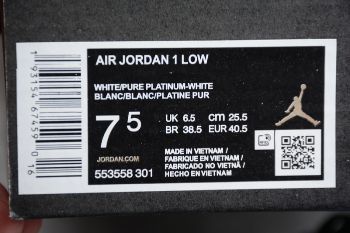 air jordan 1 low pine green - 553558-301