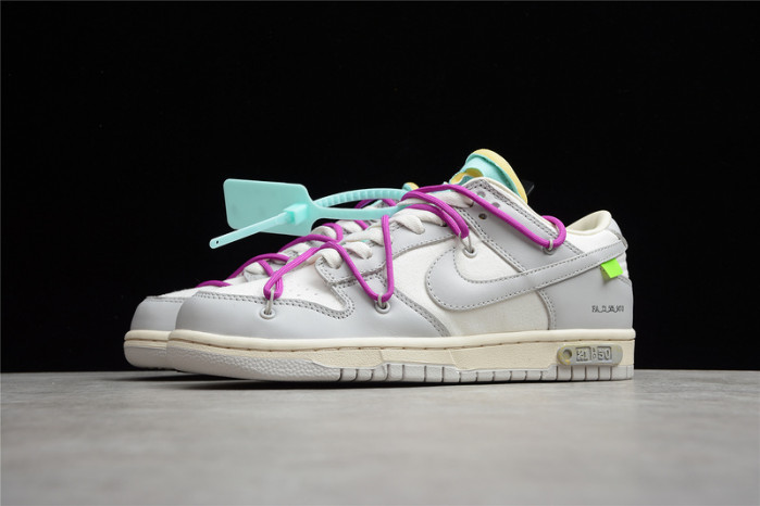 off white nike dunk low 01 of 50 ow dm1602-100