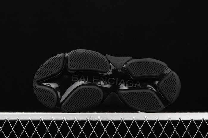 bl triple s black trainers green letters h903p80817