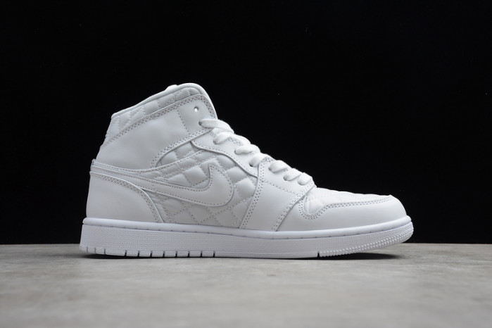 air jordan 1 mid white quilted db6078-100
