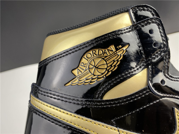 jordan 1 retro high black metallic gold (2020) 555088-032