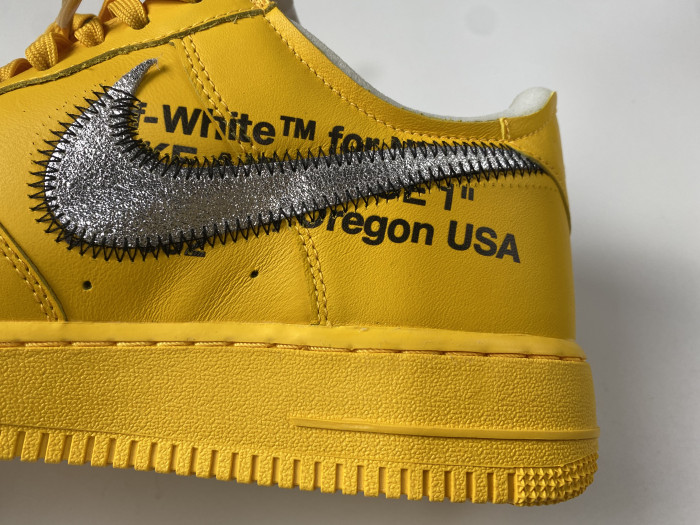 off-white x nike air force 1 low “university gold” dd1876-700