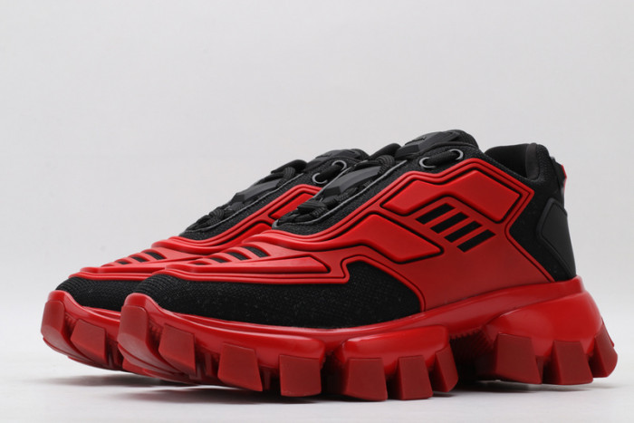 PRAD RED BLACK SNEAKERS