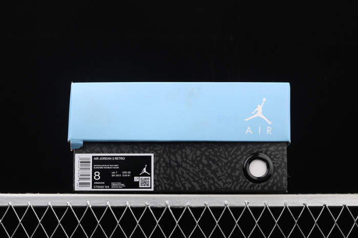 air jordan 3 retro “unc” white ct8532-104