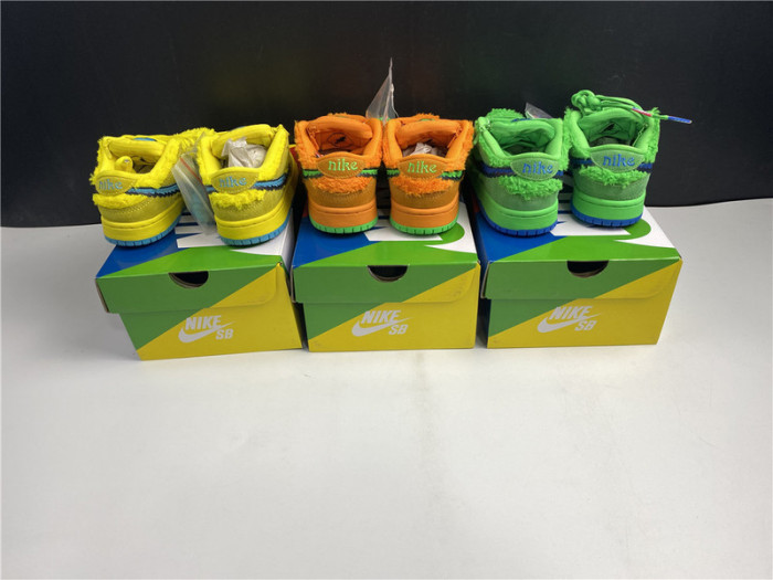 grateful dead x nike sb dunk kids low "orange bear"-cj5378-800
