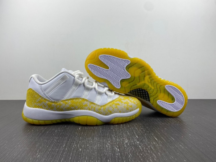 air jordan 11 low wmns “yellow snakeskin” ah7860-107