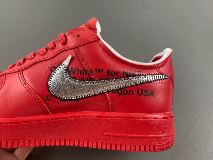 off white x nike air force 1 red ao4297-60