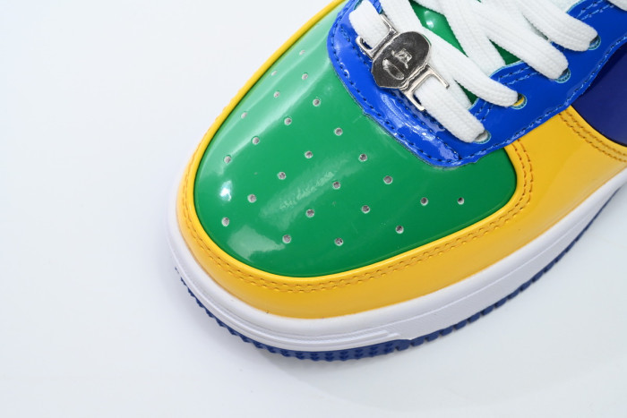 BAPE STA TO LOW BLACK YELLOW GREEN ORCHID 1180 191 004