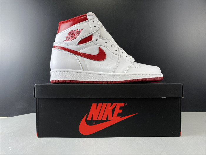 air jordan 1 retro high og "metallic red" - 555088 103