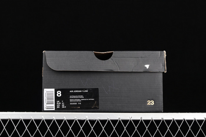 air jordan 1 low black toe 553558-116