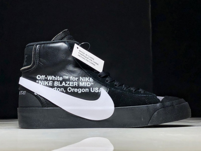 off-white nike blazer black - aa3832-001