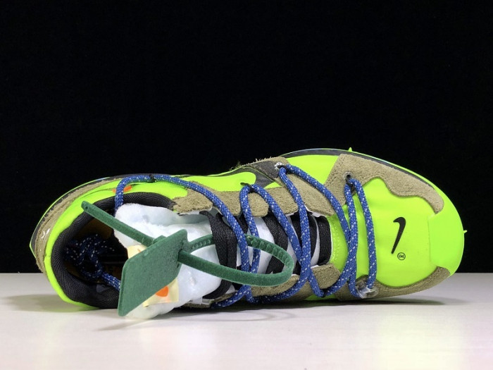 nike zoom terra kiger 5 off-white electric green - cd8179-300