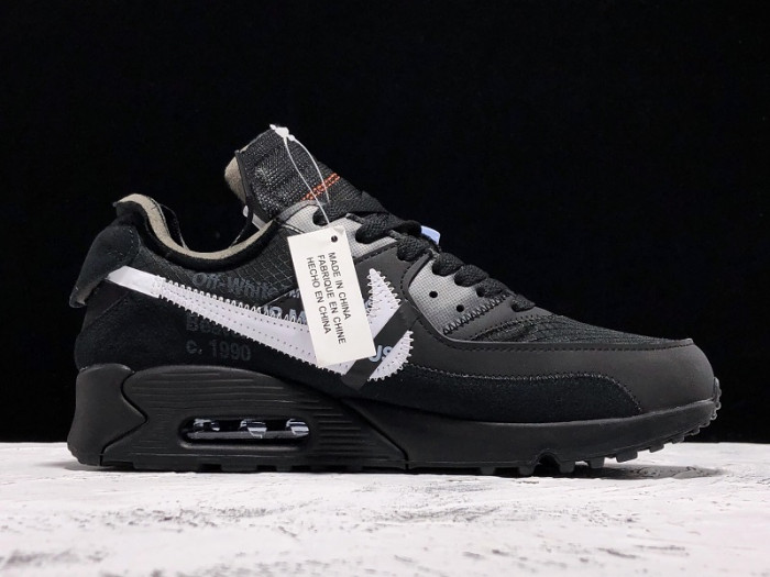 off-white nike air max 90 black cone white - aa7293-001