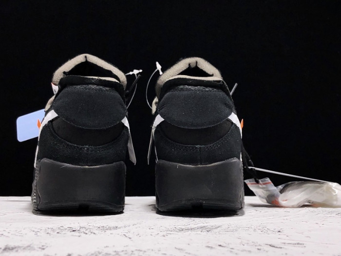 off-white nike air max 90 black cone white - aa7293-001