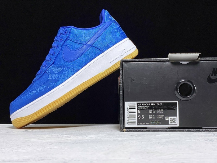 air force 1 low clot blue silk - cj5290-400