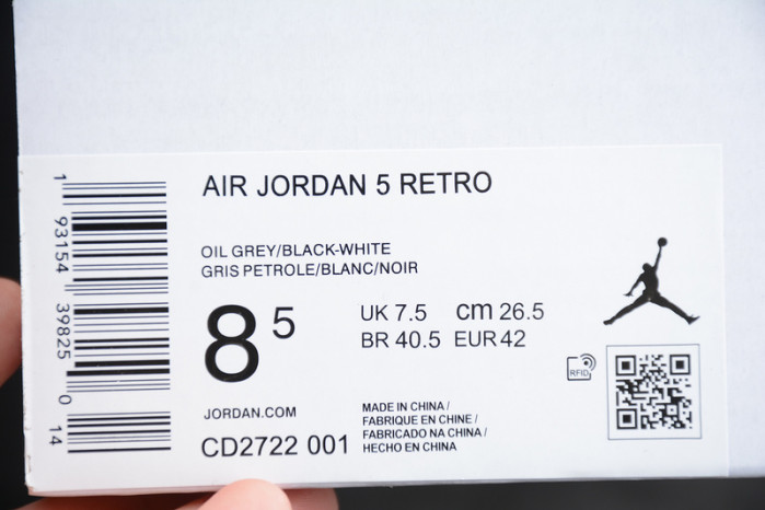 air jordan 5 oil grey cd2722-001