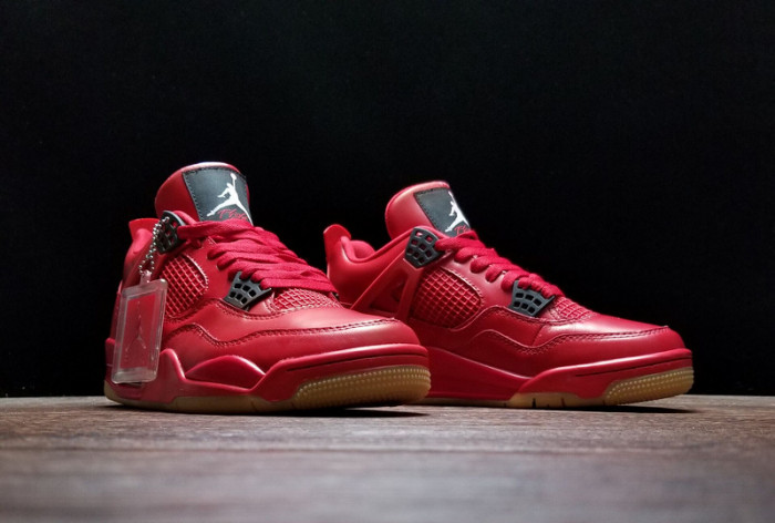 air jordan 4 fire red gum singles day av3914-600