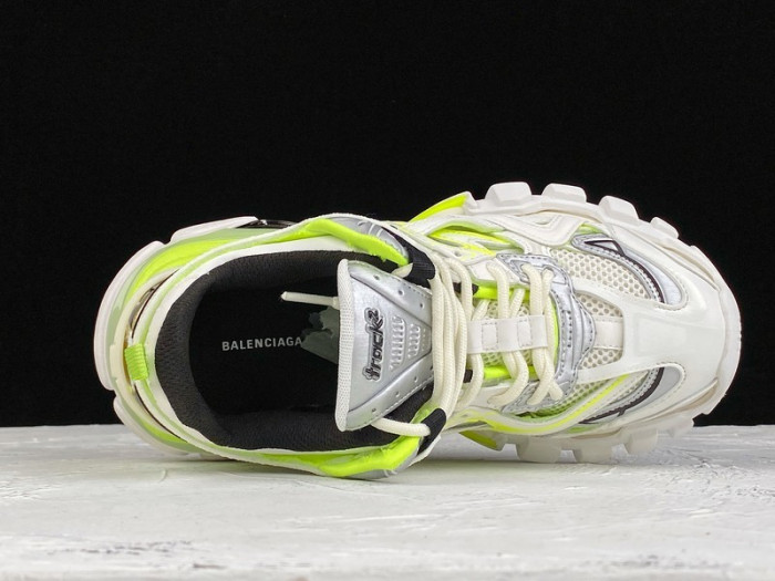 bl track trainers sneaker white yellow h903p072