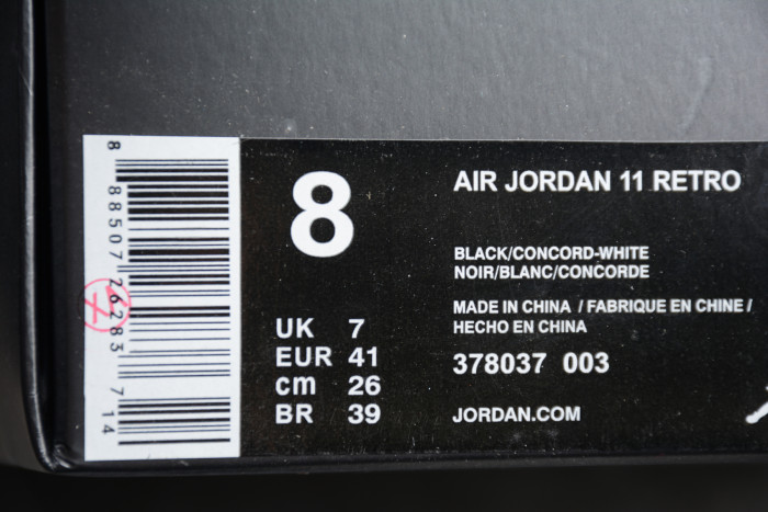 air jordan 11 retro "space jam 2016 release" mens 378037-003