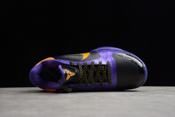 zoom kobe 5 x lakers black/de sol-varsity purple 386430-071