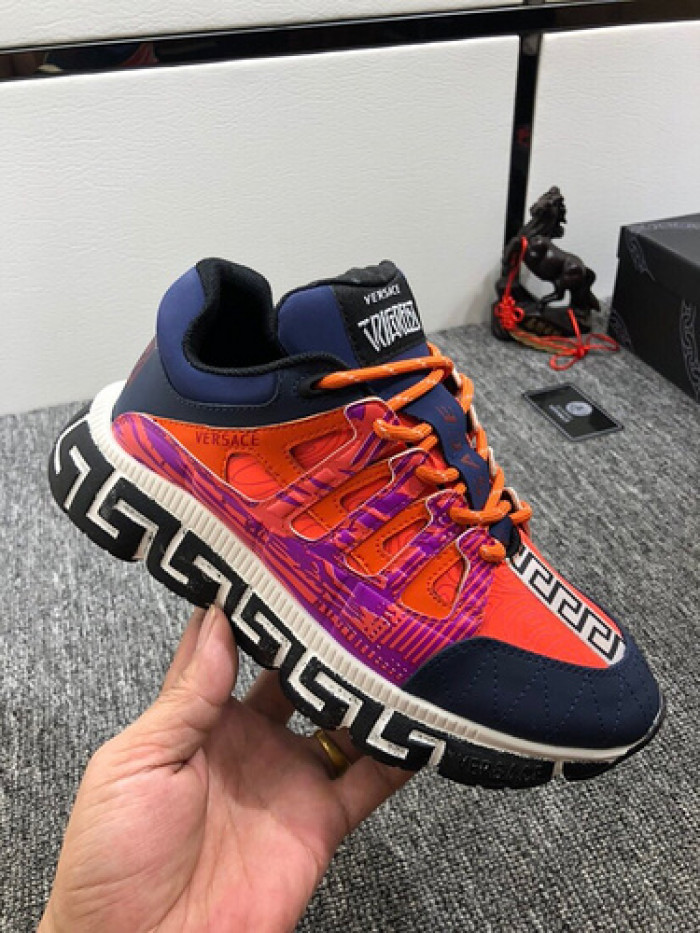 vse chain reaction orange sneaker