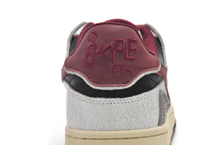 bape sk8 sta low red grey 1i20-291-020