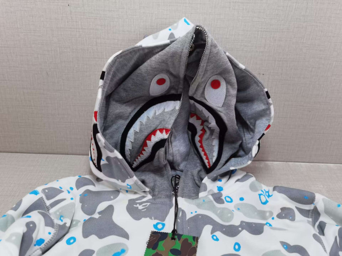 BP153 Bape Camouflage Shark Hoodies 20240906