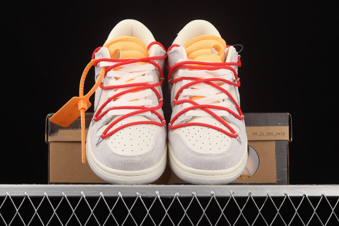 nike dunk low off-white lot 40 dj0950-103