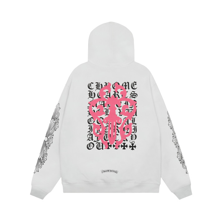 Chrome Hearts Horseshoe Floral Zip Up Hoodie KE816